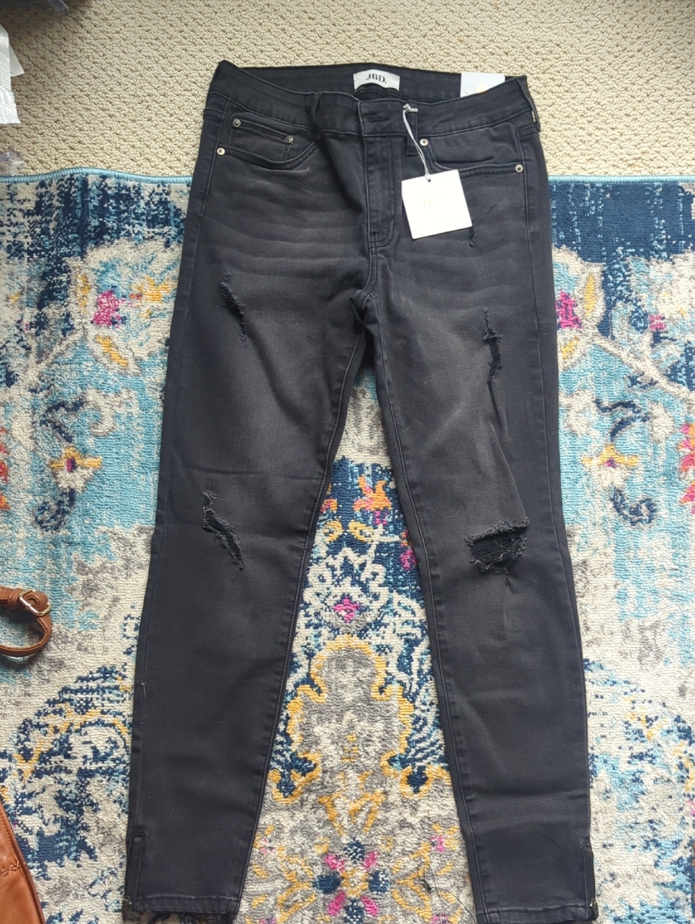 Just Black Washed Black Skinny Jeans by JBD